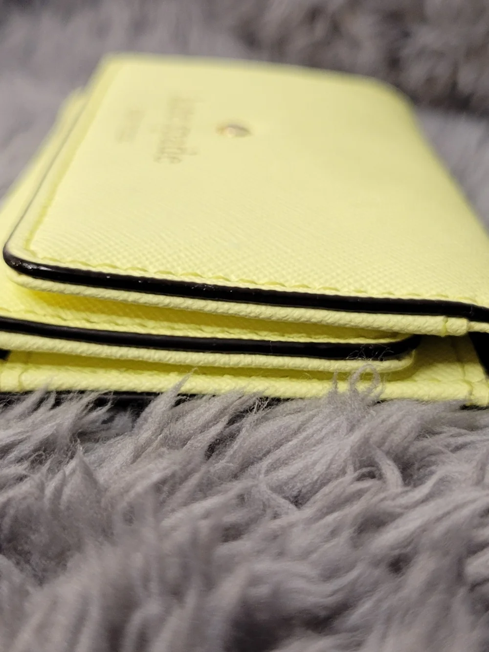 Kate Spade New York Lemon Yellow Saffiano Leather Key Holder